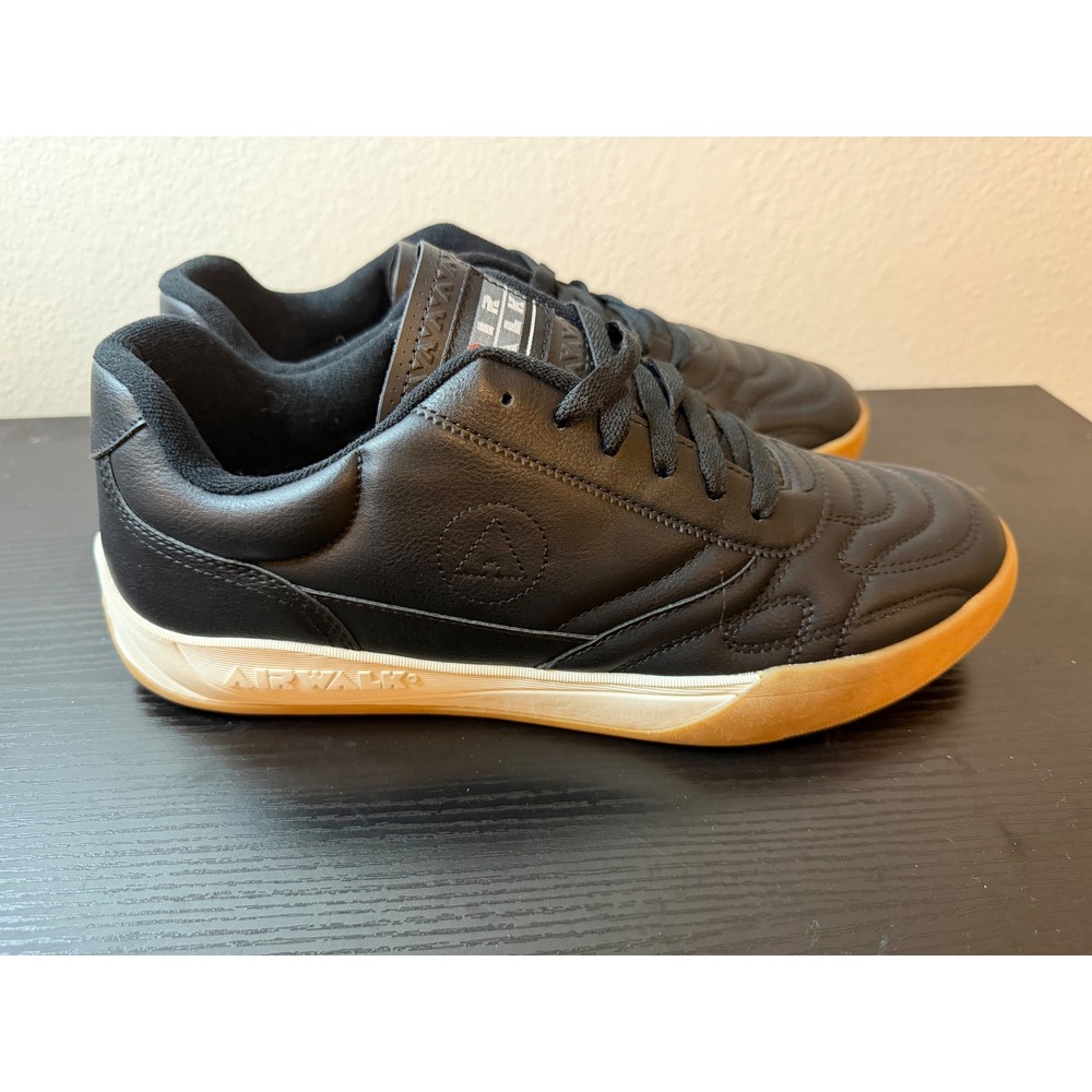 Airwalk Mens Black Gum Sole Skate Sneakers MNAK26GX018 Size 11